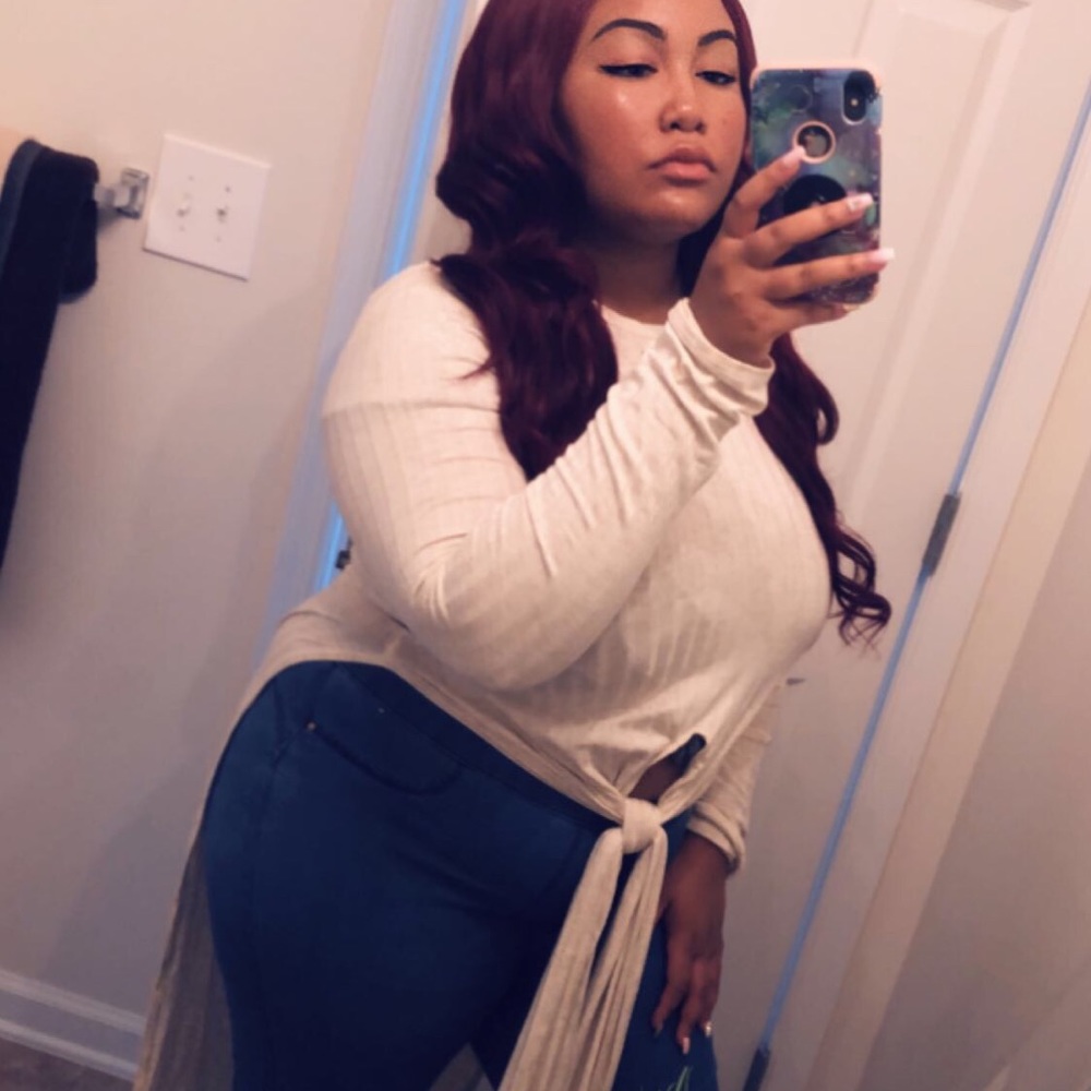 Tan High Low Shirt from FASHION NOVA